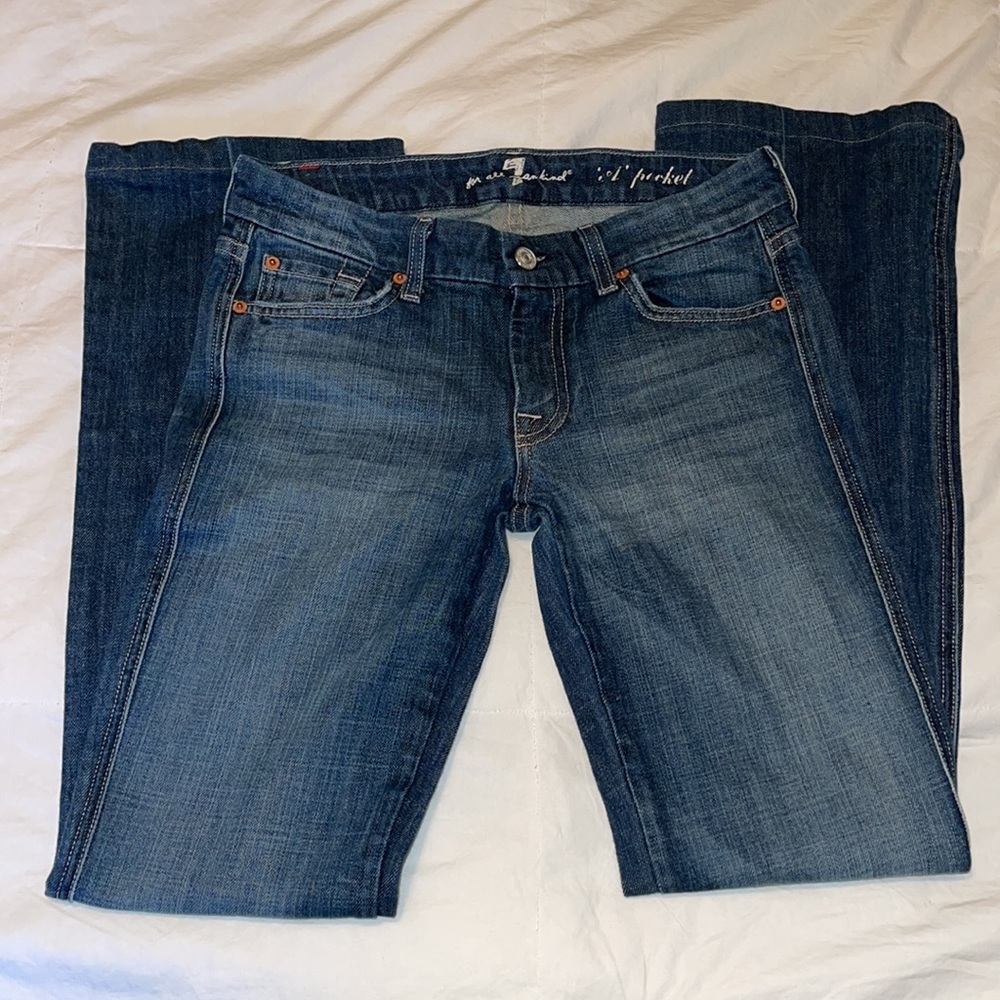 7 For All Mankind Bootcut Jeans Size 27 ‘A’ Pocket